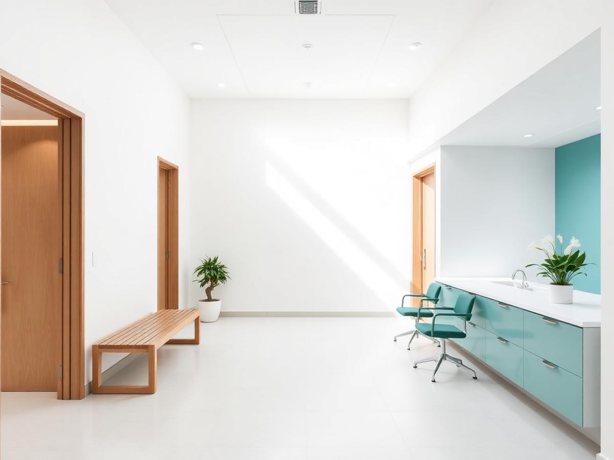 Clean reception and waiting area